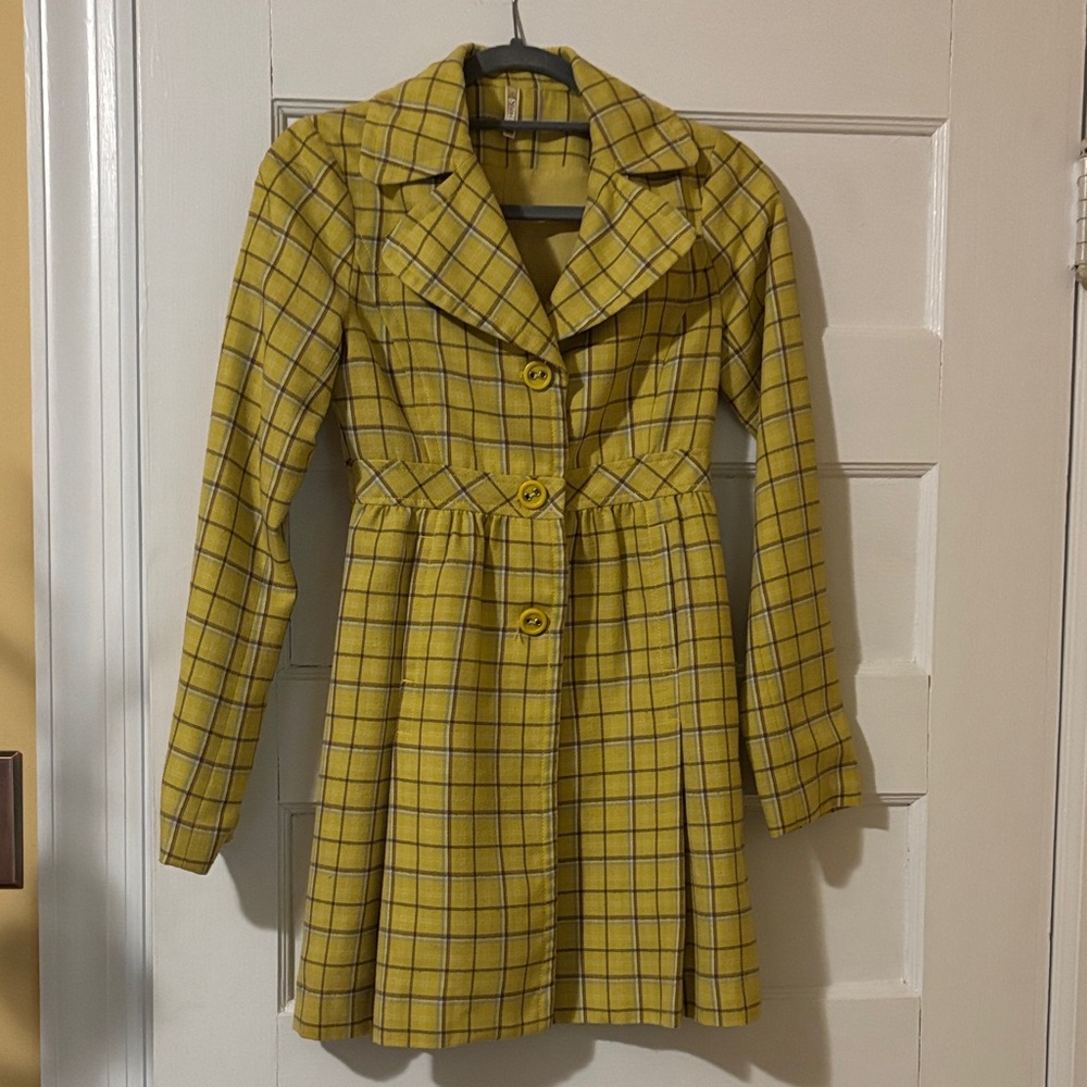 Susina Yellow Plaid Women's Jacket